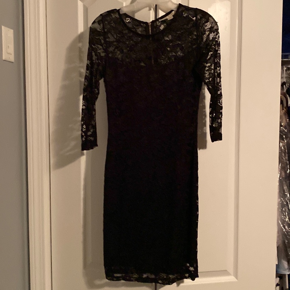 Boston Proper Black Lace Cocktail Dress Size 4